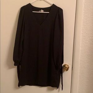 Black dress with wrist ties